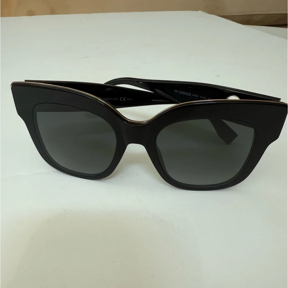 Fendi FF 0359/G/S Sunglasses (807 Black) - Picture 8 of 13